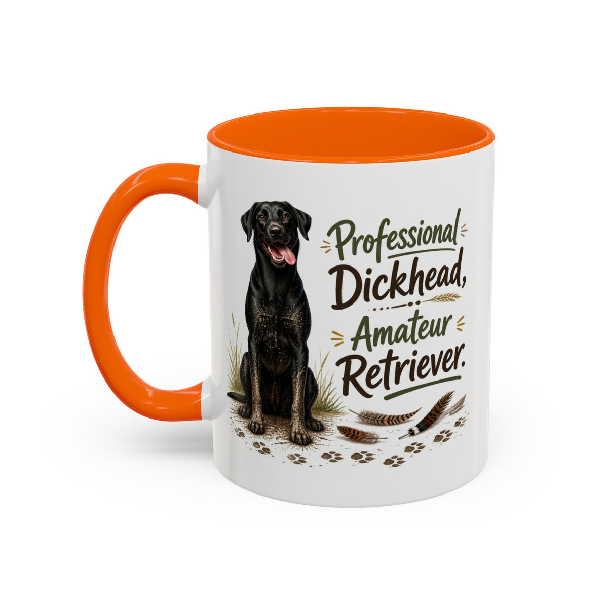 Funny Black Labrador Mug - Professional Dickhead, Amateur Retriever, Working Gun Dog Gift, Pheasant Shooting Mug, 11oz