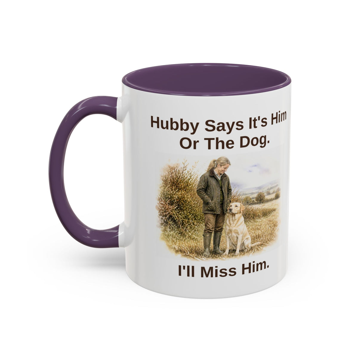 Hubby Says Mug - Labrador - Yellow - Blonde