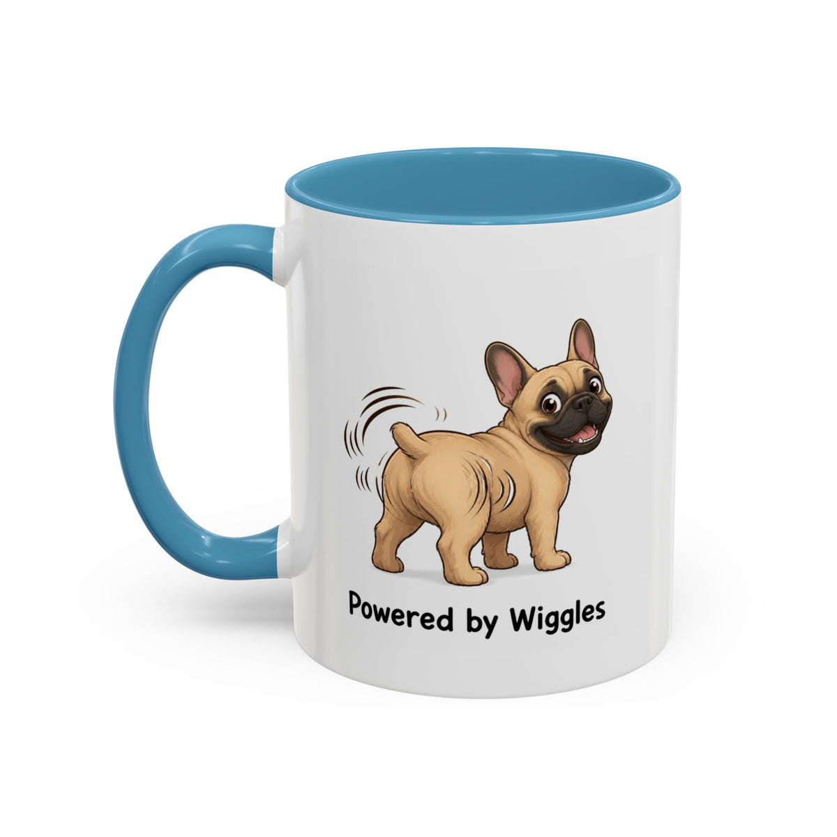 Powered by Wiggles Mug - French Bulldog - Fawn