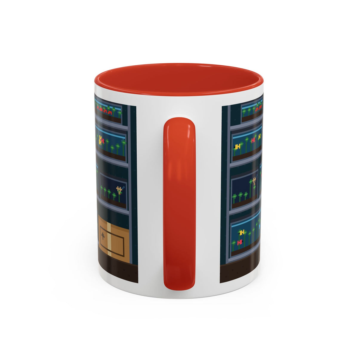 Just One More Tank Tea pixel art fishkeeper mug, 11oz ceramic – view 17