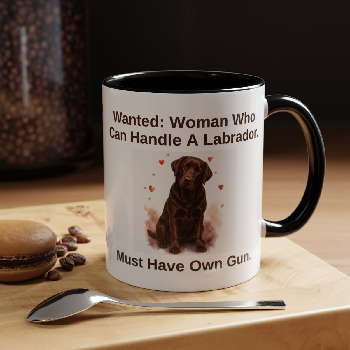 Wanted Mug - Labrador - Chocolate - Woman