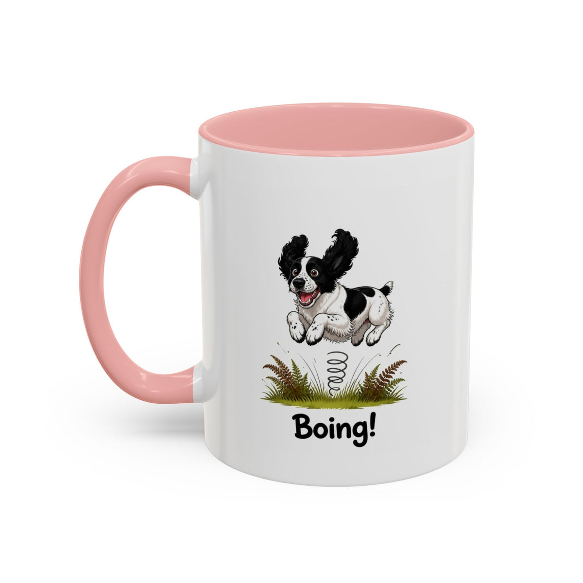 Boing Mug - Springer Spaniel - Black & White