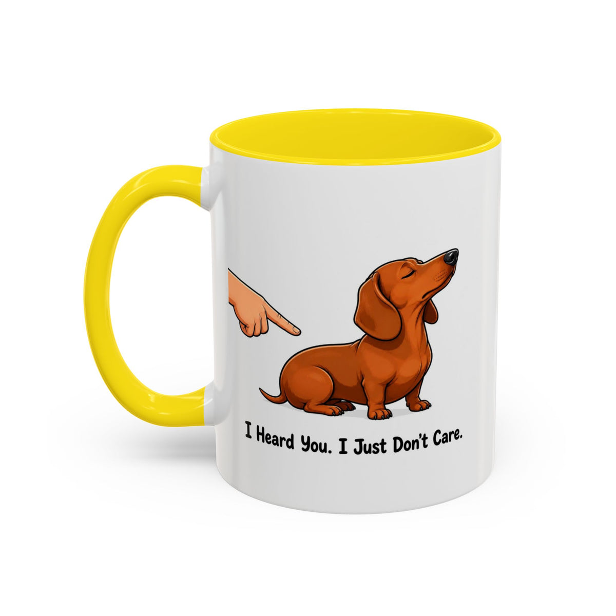 I Heard You Mug - Dachshund - Red
