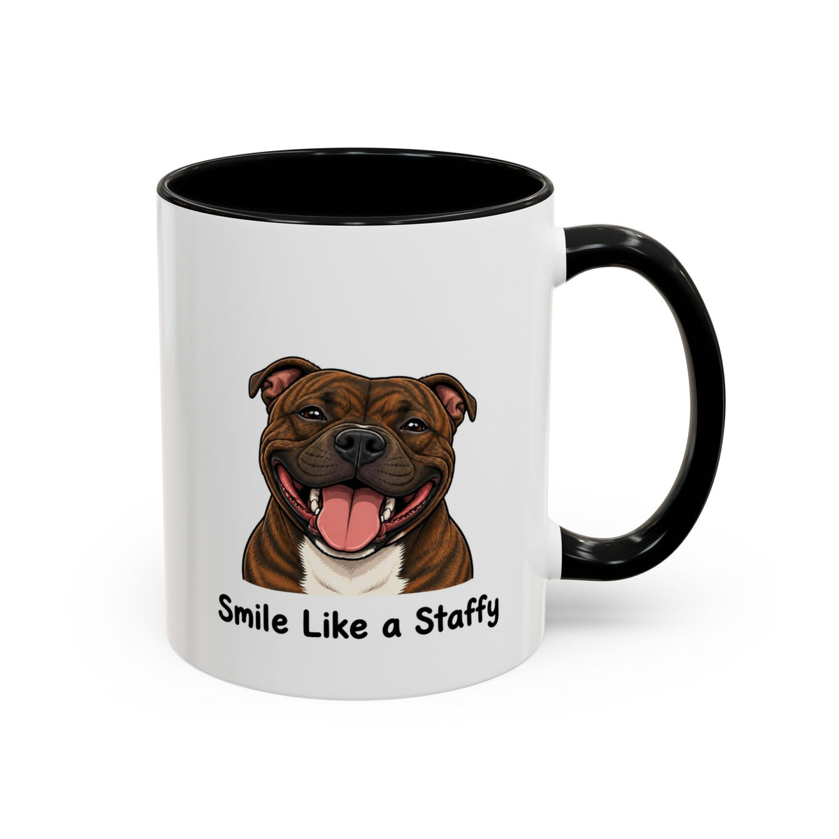 Staffy Smile Mug - Staffordshire Bull Terrier - Brindle