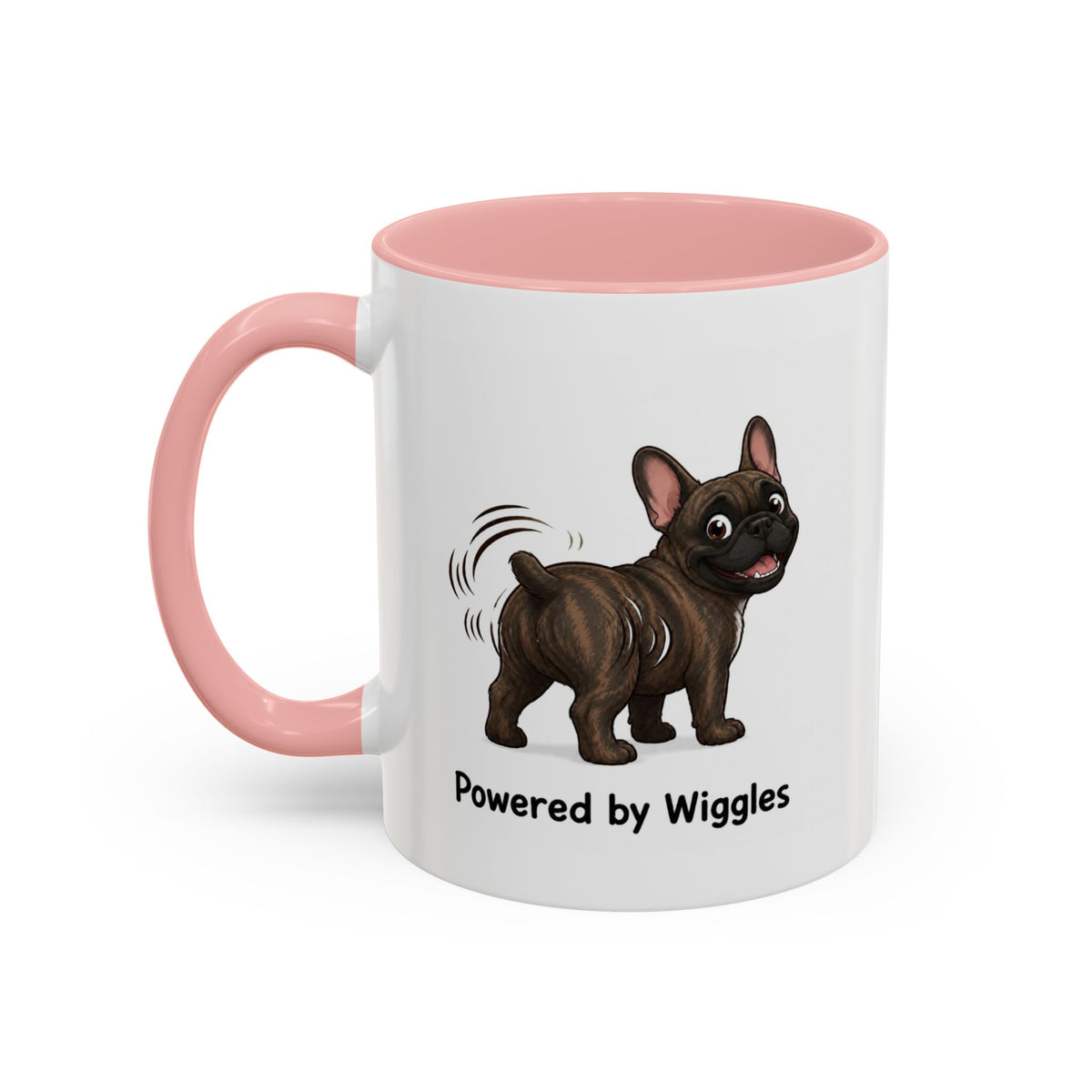 Powered by Wiggles Mug - French Bulldog - Brindle