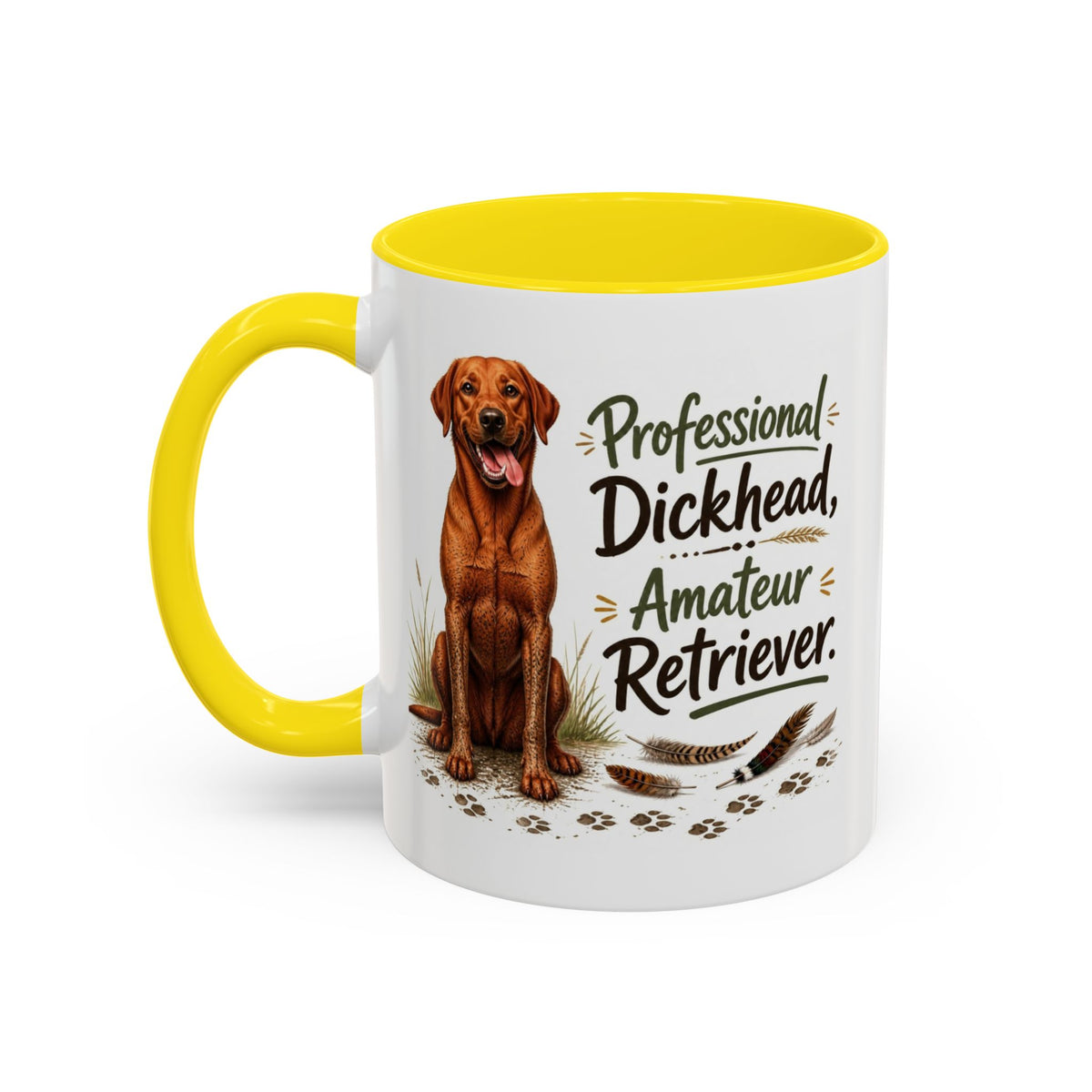 Funny Fox Red Labrador Mug - Professional Dickhead, Amateur Retriever, Working Gun Dog Gift, Pheasant Shooting Mug, 11oz