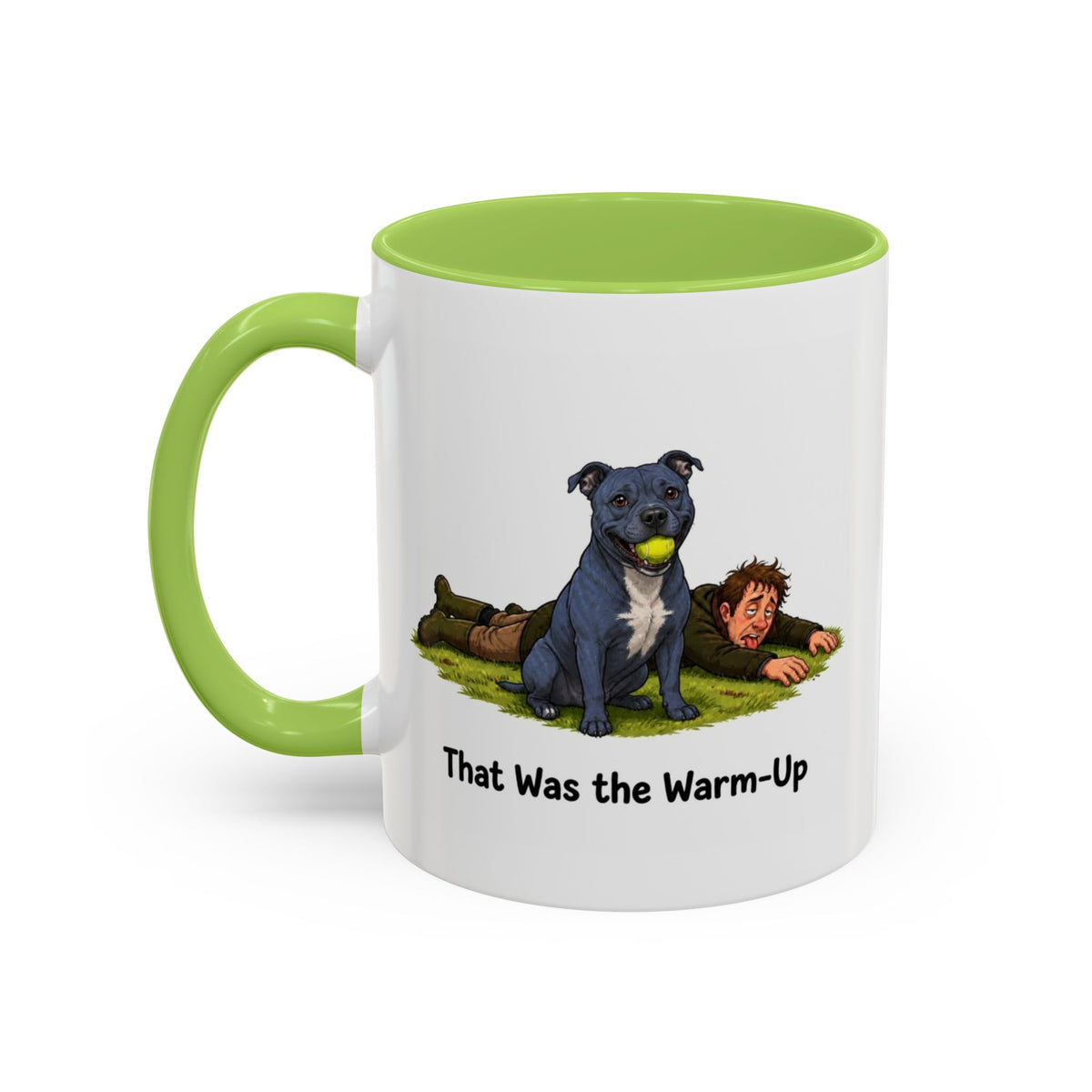 Warm-Up Mug - Staffordshire Bull Terrier - Blue - Man