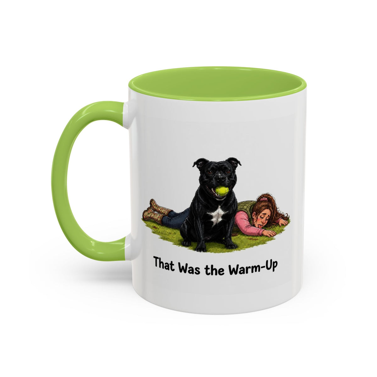 Warm-Up Mug - Staffordshire Bull Terrier - Black - Woman