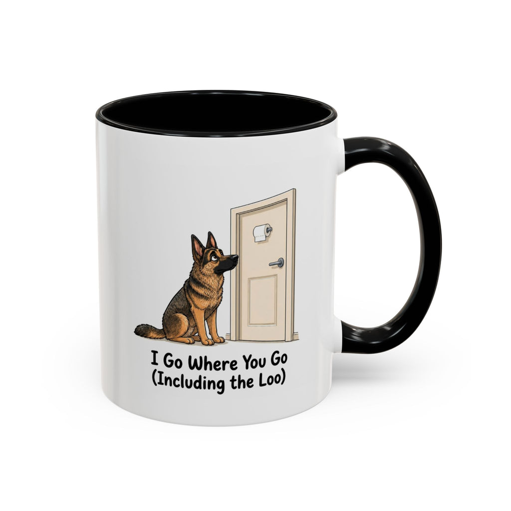 I Go Where You Go Mug - German Shepherd - Sable
