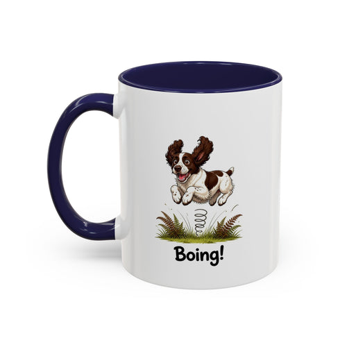 Boing Mug - Springer Spaniel - Liver & White