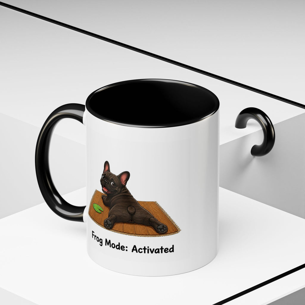 Frog Mode Mug - French Bulldog - Brindle