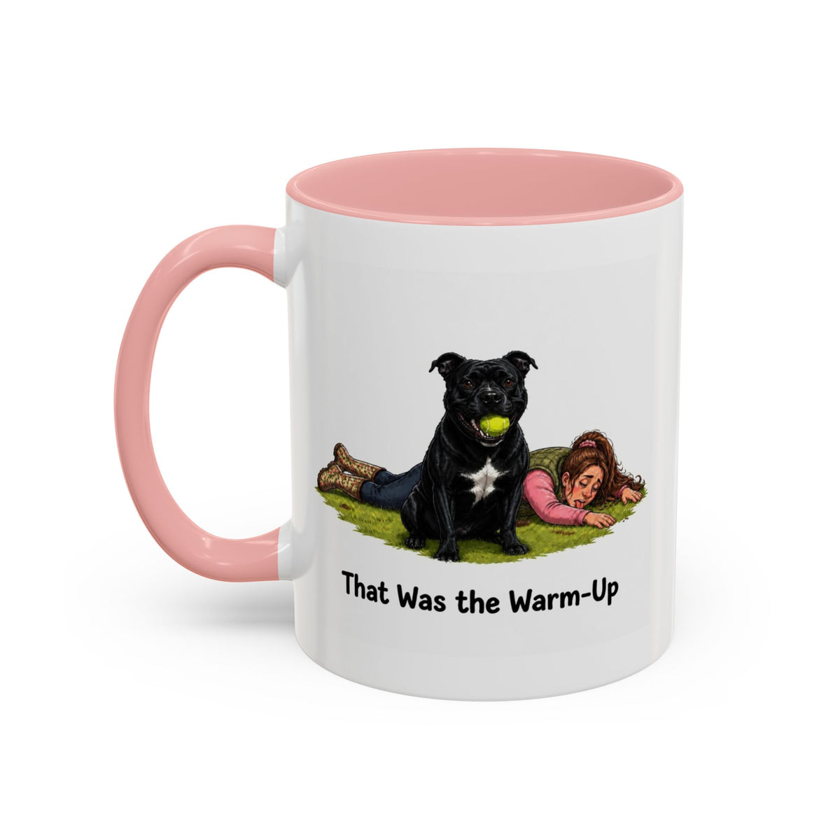 Warm-Up Mug - Staffordshire Bull Terrier - Black - Woman