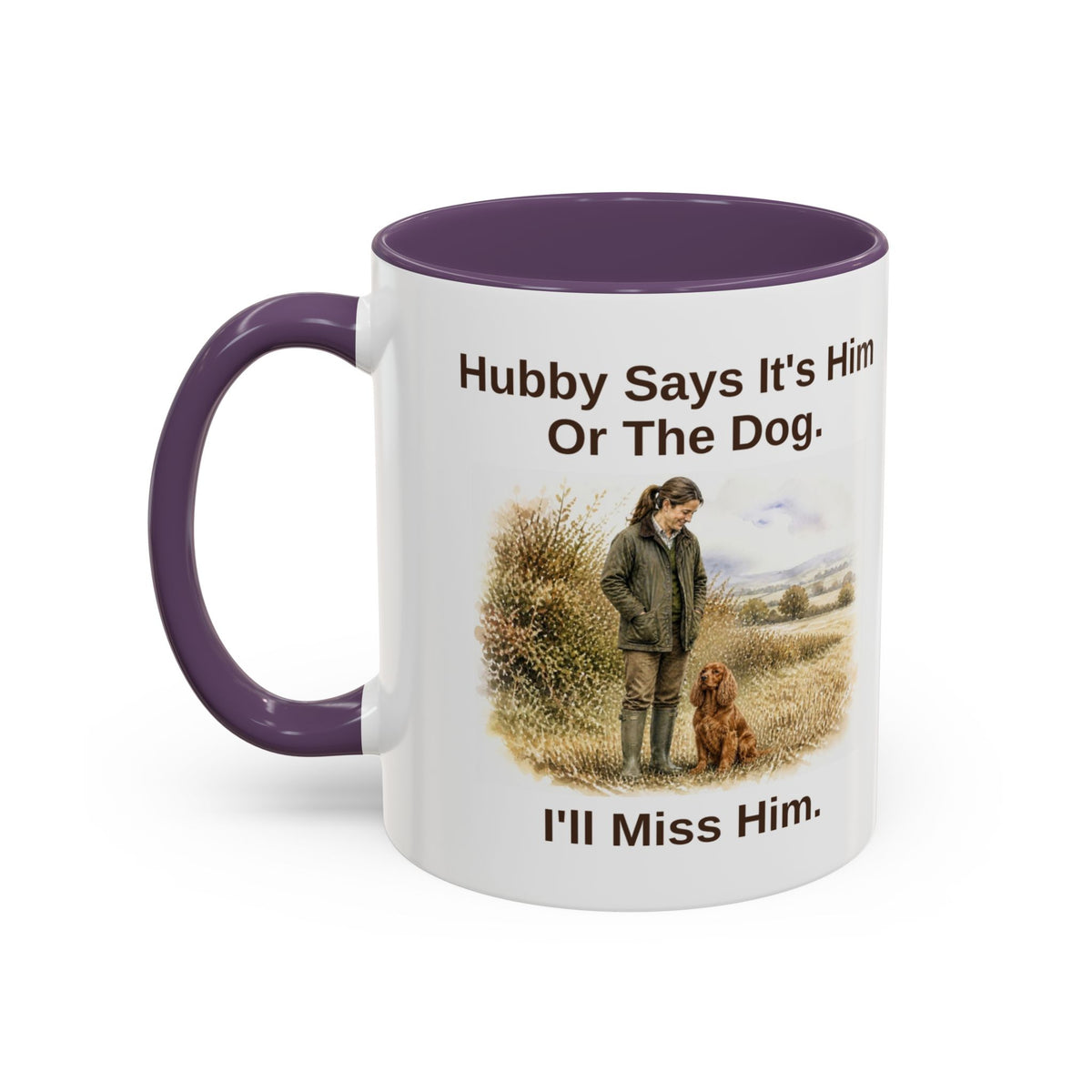 Hubby Says Mug - Cocker Spaniel - Red - Brunette