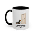I Go Where You Go Mug - Mini Smooth Dachshund - Dapple