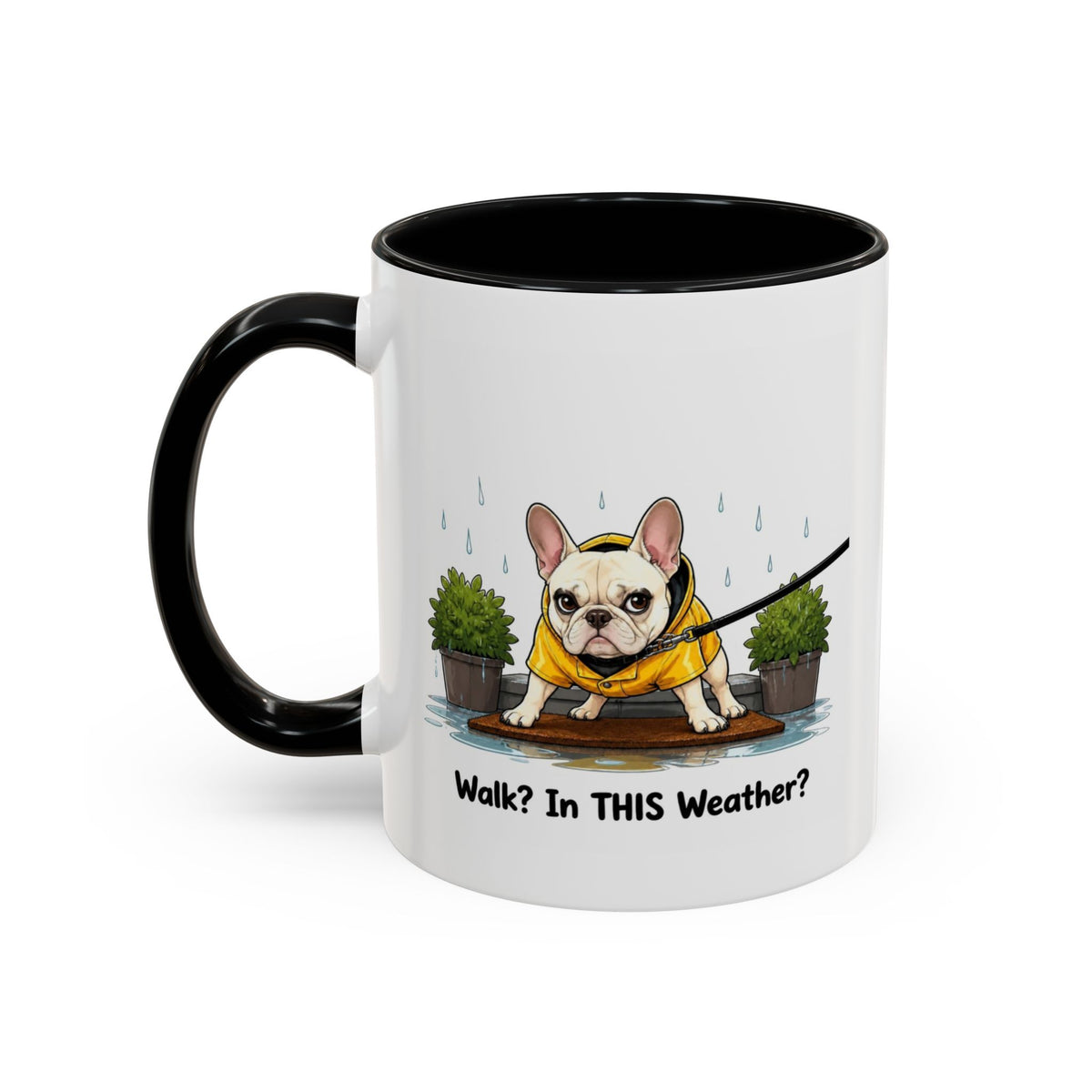 Walk Weather Mug - French Bulldog - Cream