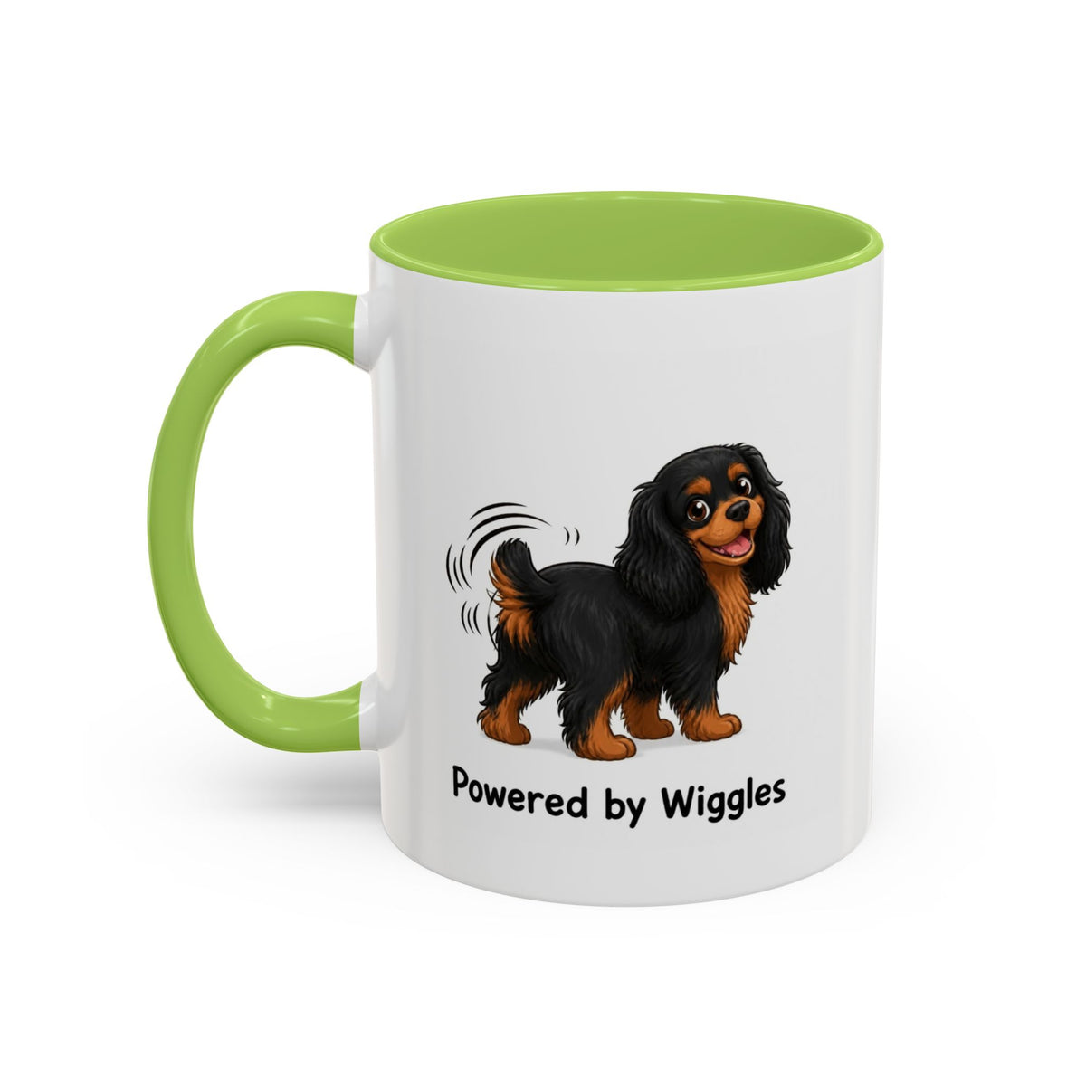 Powered by Wiggles Mug - Cavalier King Charles Spaniel - Black & Tan