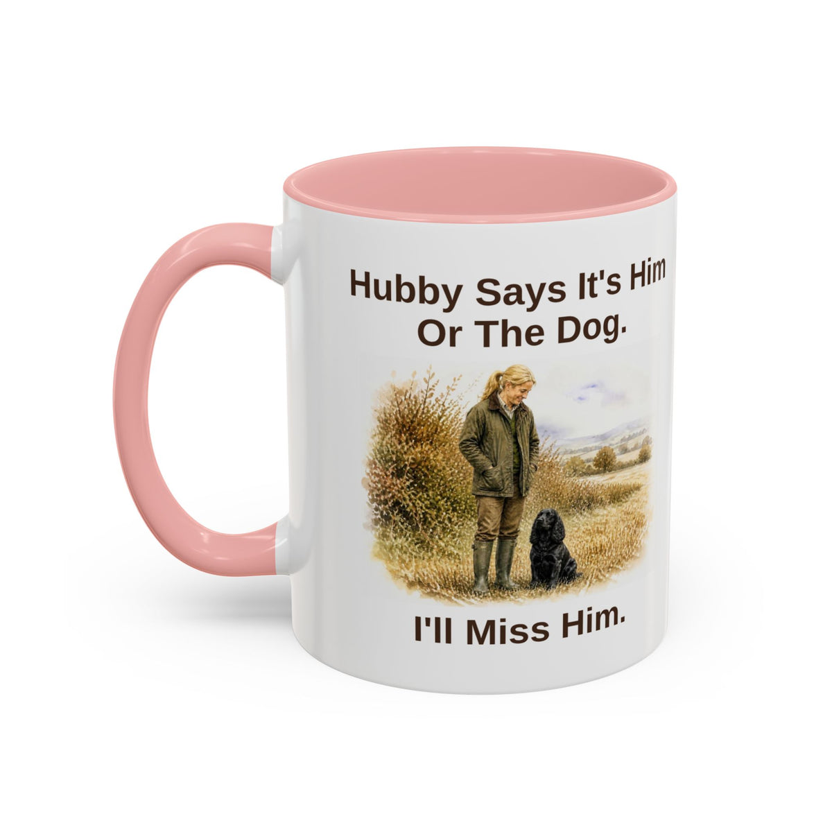 Hubby Says Mug - Cocker Spaniel - Black - Blonde