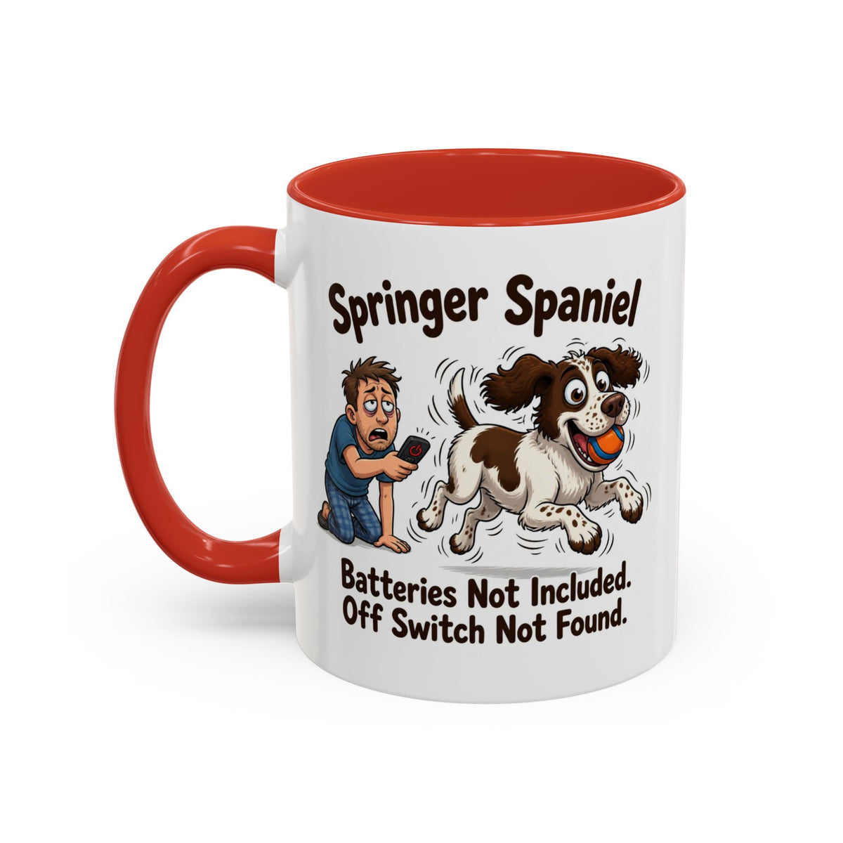 Off Switch Mug - Springer - Liver & White - Man