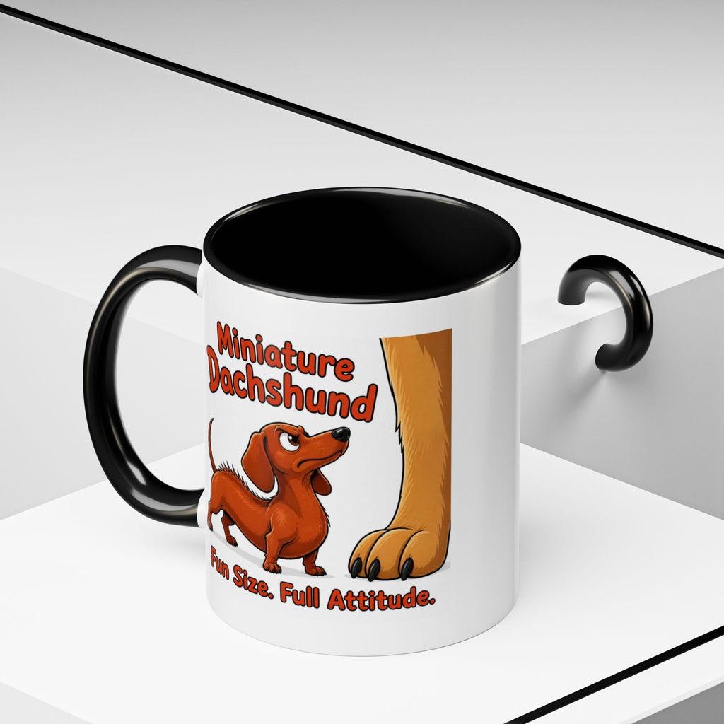 Fun Size Full Attitude Mug - Dachshund - Red