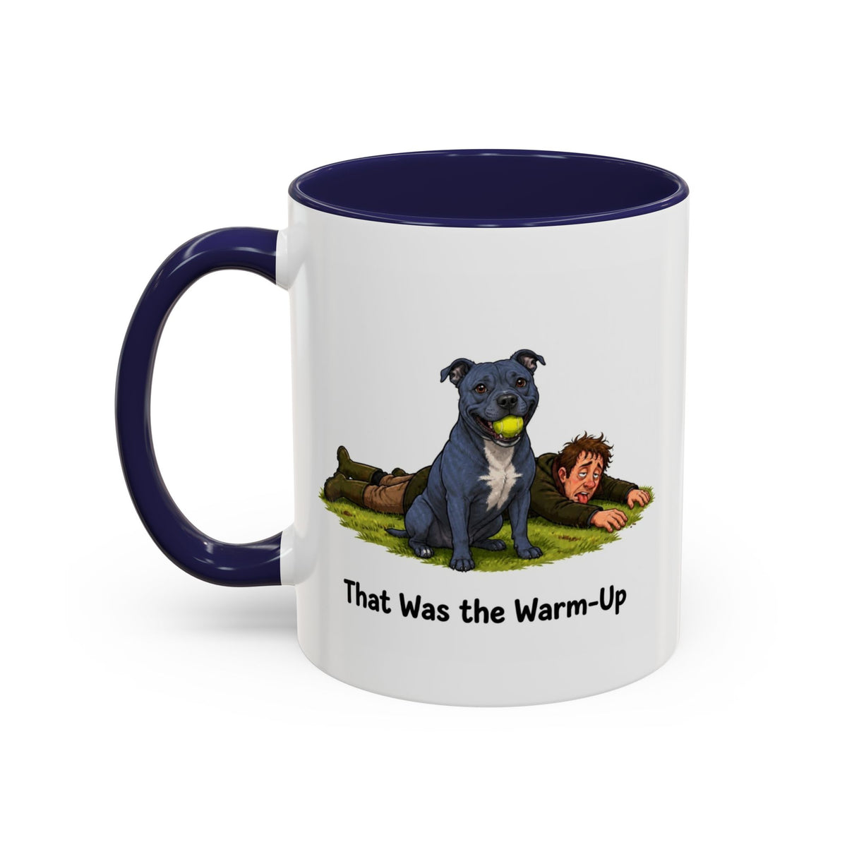 Warm-Up Mug - Staffordshire Bull Terrier - Blue - Man