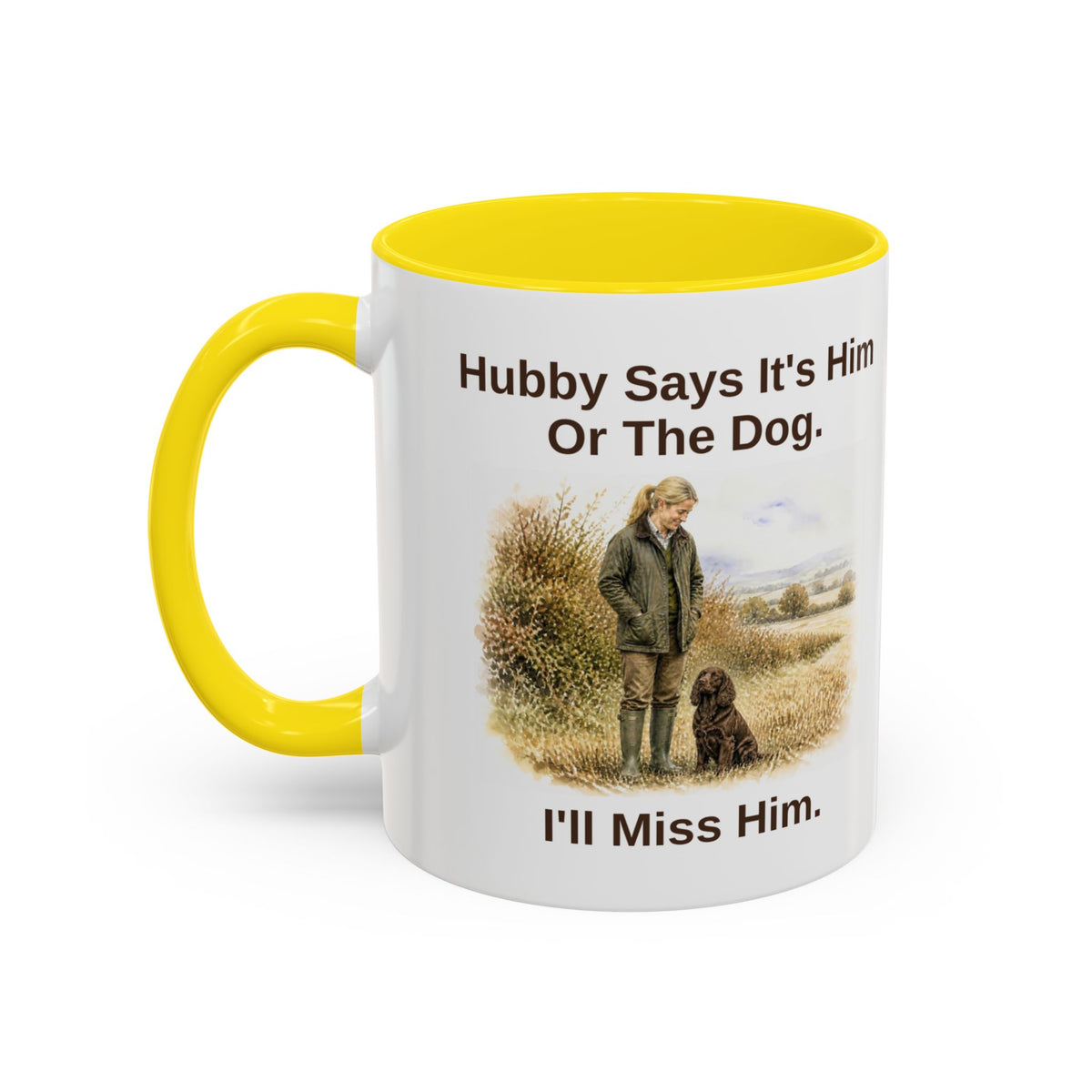 Hubby Says Mug - Cocker Spaniel - Brown - Blonde