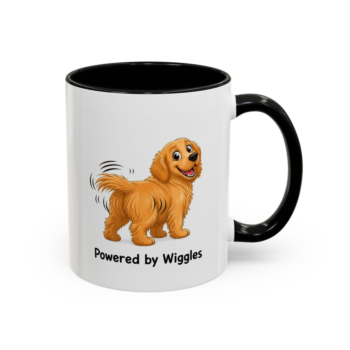 Powered by Wiggles Mug - Golden Retriever - Golden