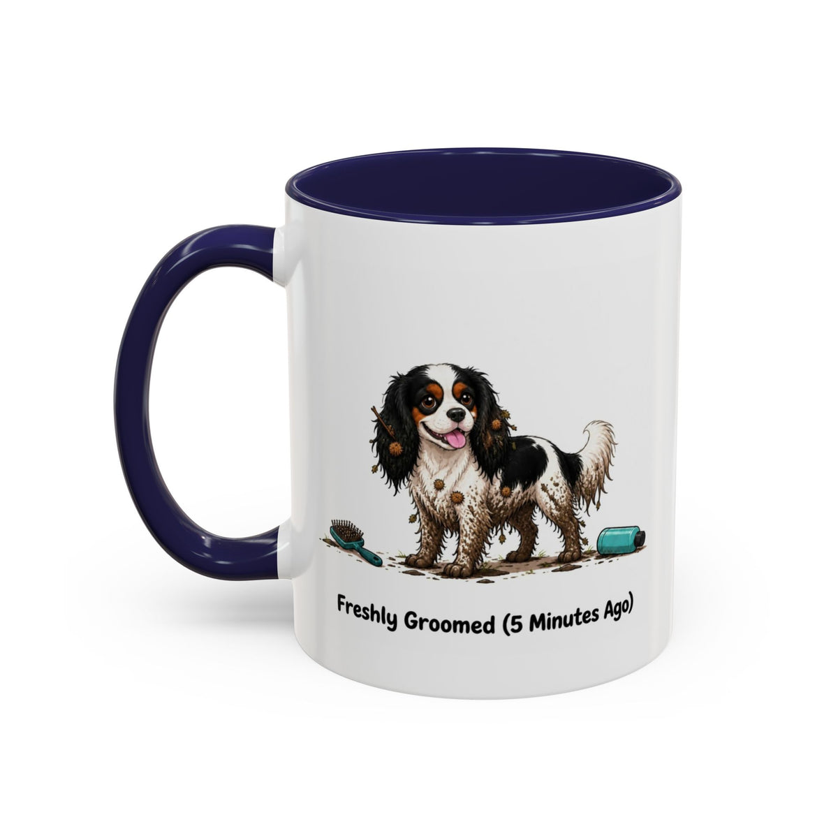 Freshly Groomed Mug - Cavalier King Charles Spaniel - Tricolour