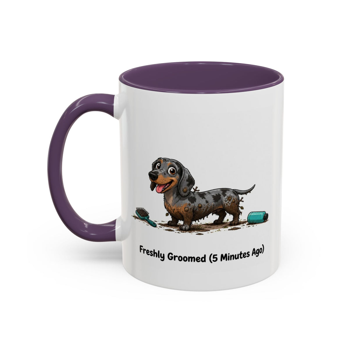 Freshly Groomed Mug - Mini Smooth Dachshund - Dapple