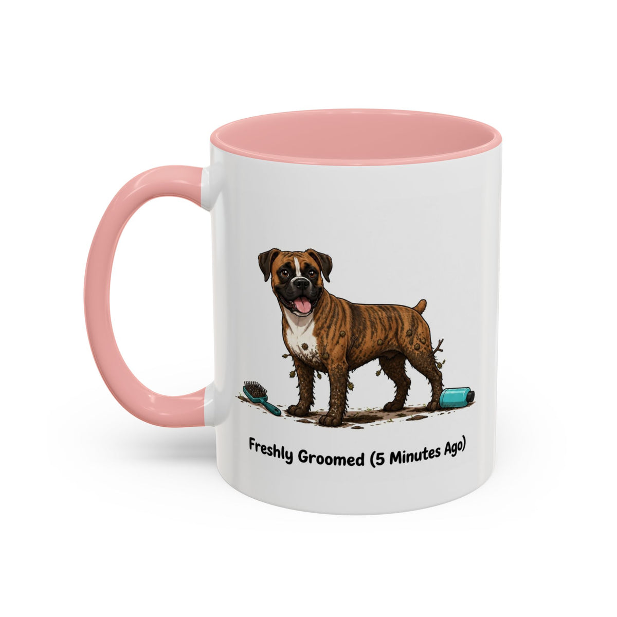 Freshly Groomed Mug - Boxer - Brindle