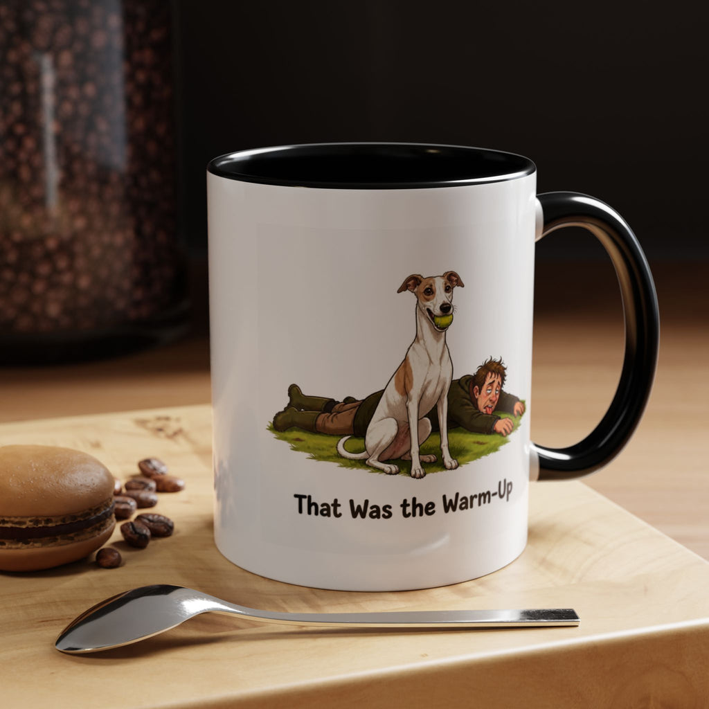 Warm-Up Mug - Whippet - White & Parti - Man