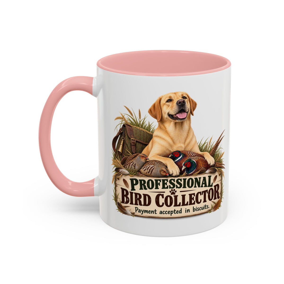 Funny Yellow Labrador Mug - Professional Bird Collector, Gundog Owner Gift, Shooting Dog Lover Coffee Mug, 11oz