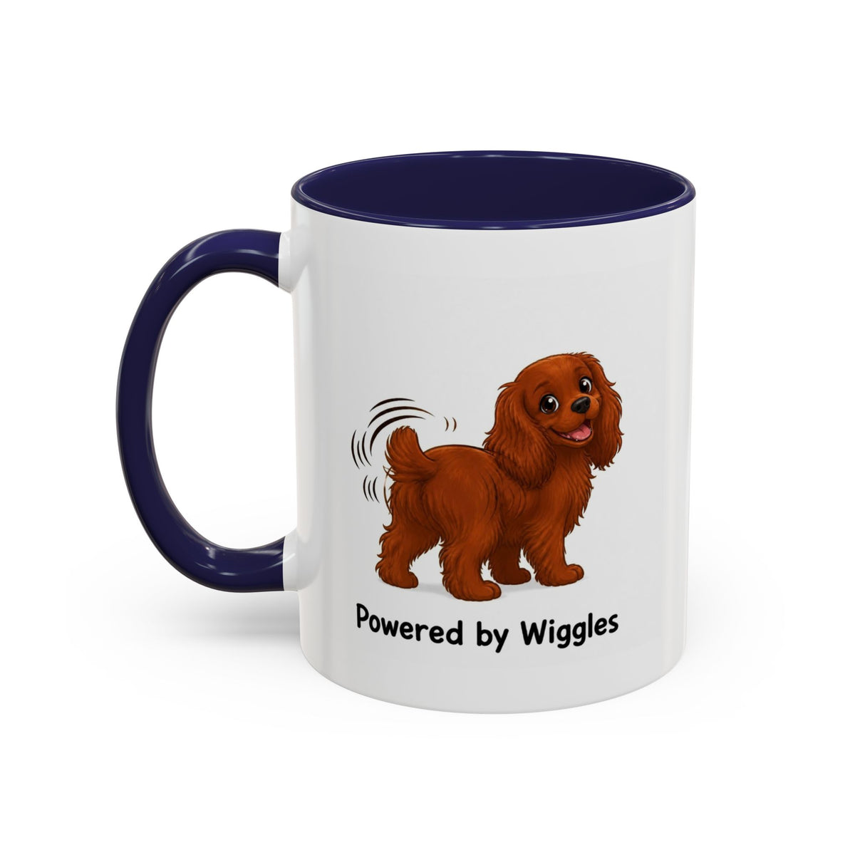 Powered by Wiggles Mug - Cavalier King Charles Spaniel - Ruby