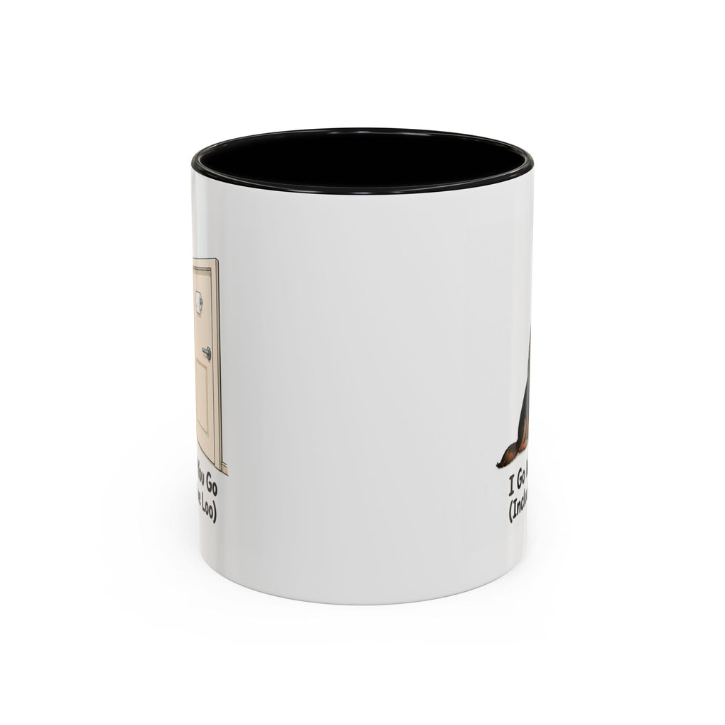 I Go Where You Go Mug - Cavalier King Charles Spaniel - Black & Tan