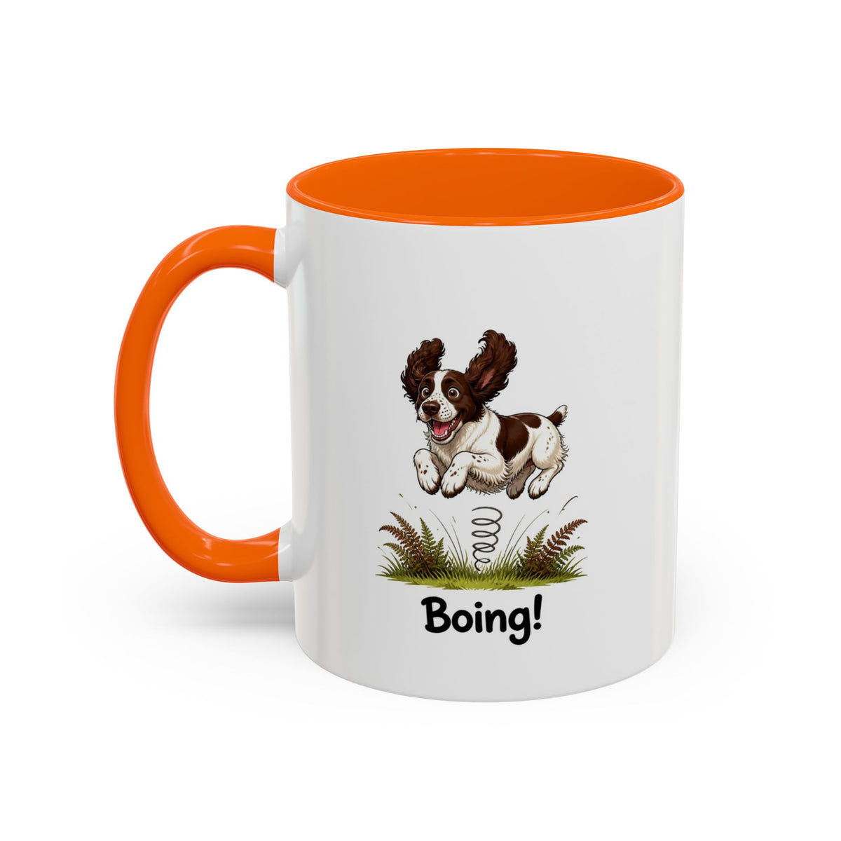 Boing Mug - Springer Spaniel - Liver & White