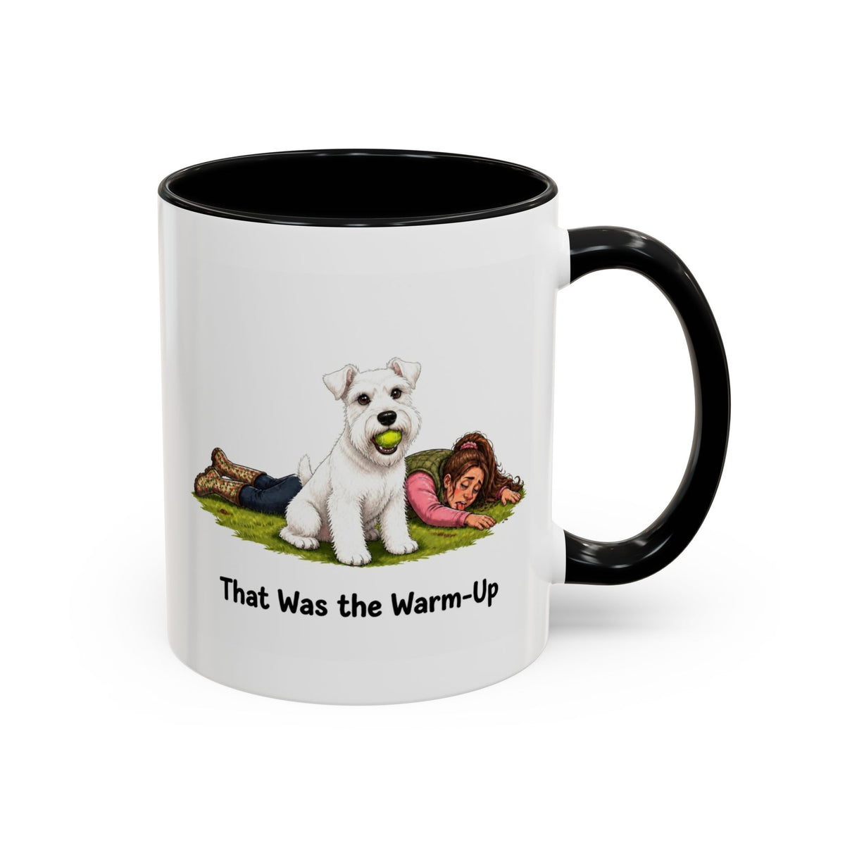 Warm-Up Mug - Miniature Schnauzer - White - Woman