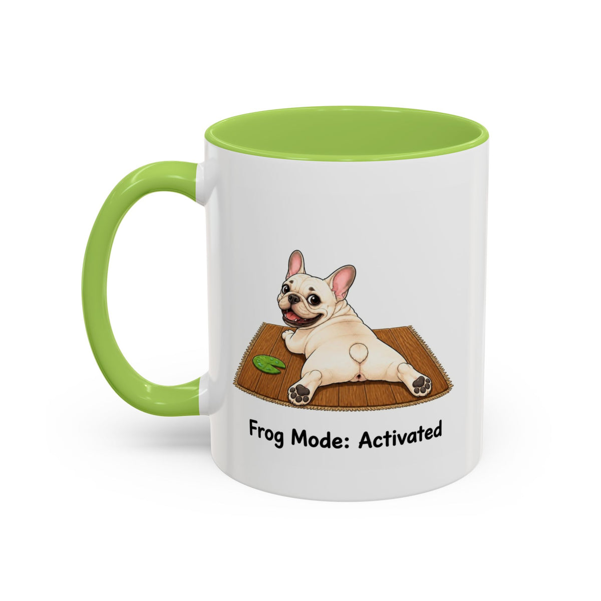 Frog Mode Mug - French Bulldog - Cream