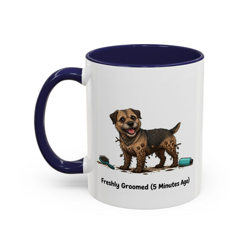Freshly Groomed Mug - Border Terrier - Grizzle & Tan