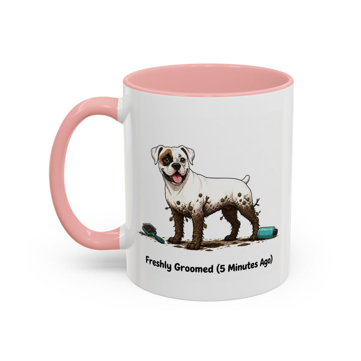 Freshly Groomed Mug - Boxer - White