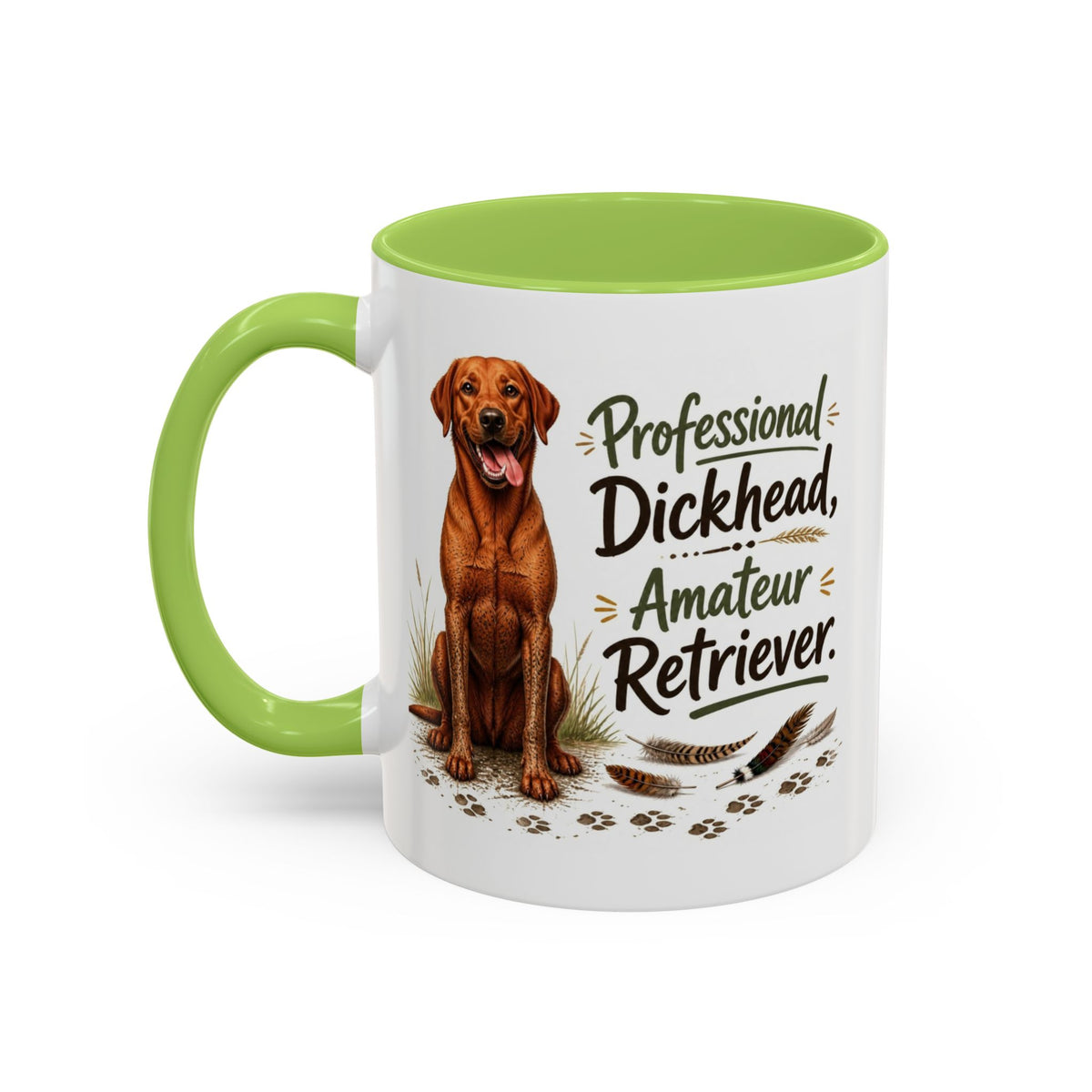 Funny Fox Red Labrador Mug - Professional Dickhead, Amateur Retriever, Working Gun Dog Gift, Pheasant Shooting Mug, 11oz