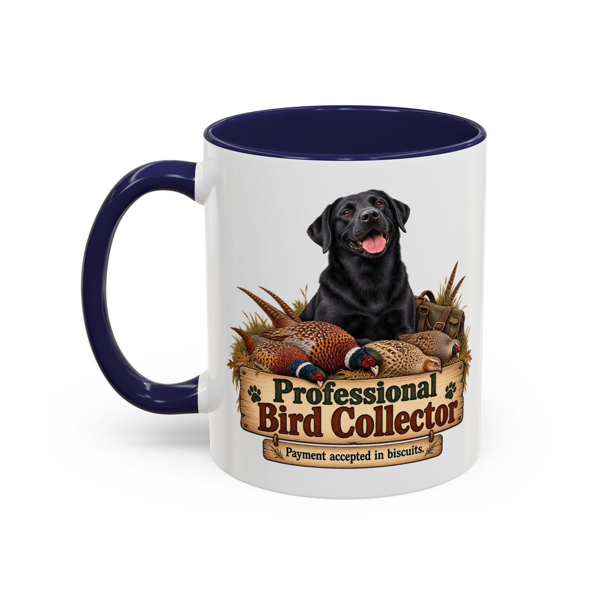 Funny Black Labrador Mug - Professional Bird Collector, Gundog Owner Gift, Shooting Dog Lover Coffee Mug, 11oz