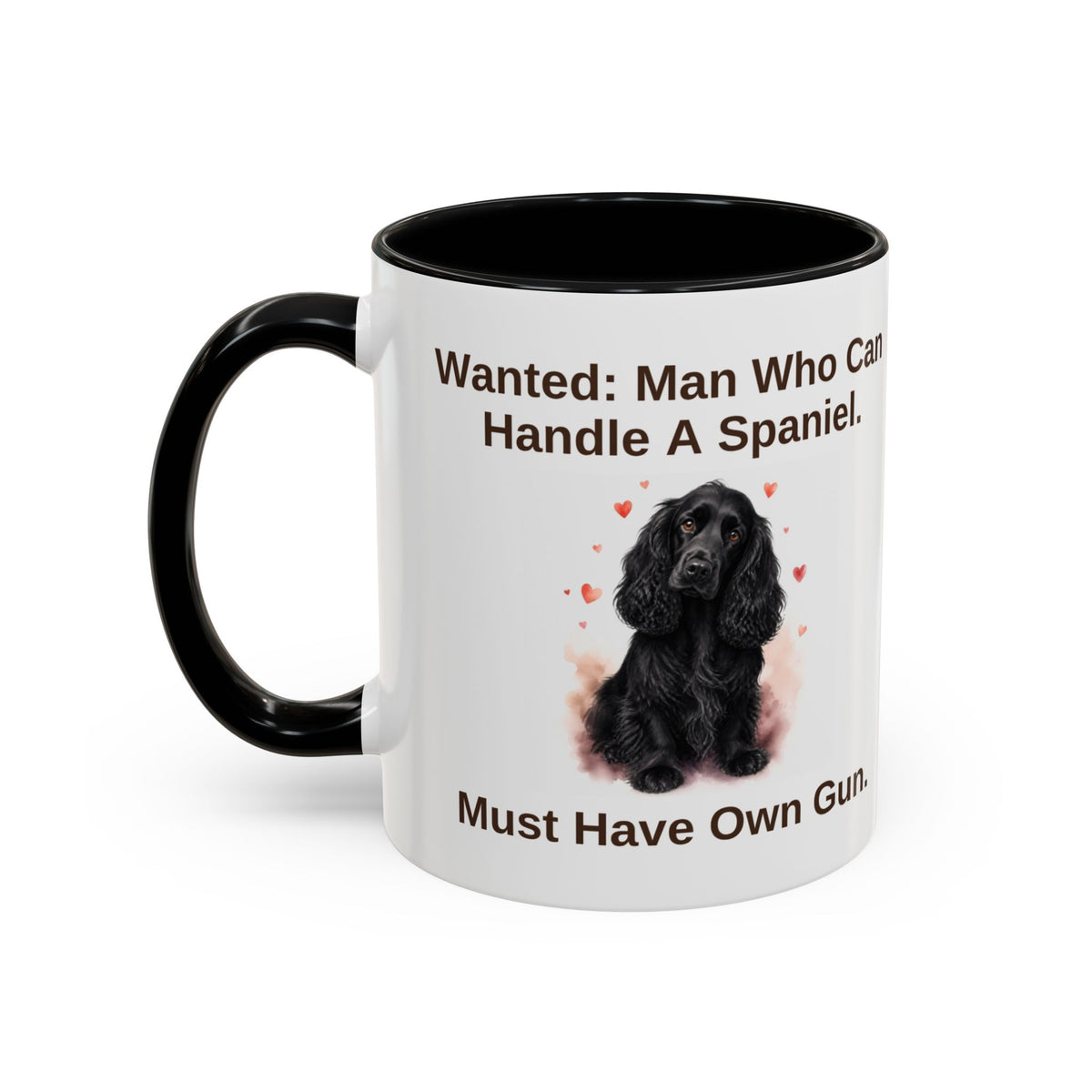 Wanted Mug - Cocker Spaniel - Black - Man