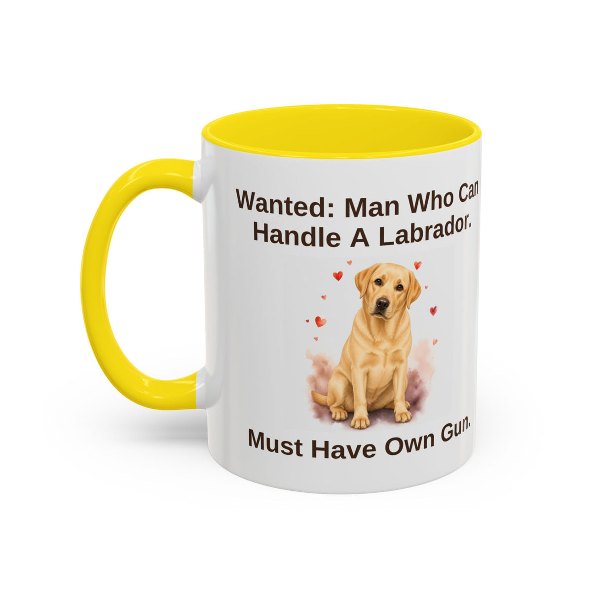 Wanted Mug - Labrador - Yellow - Man