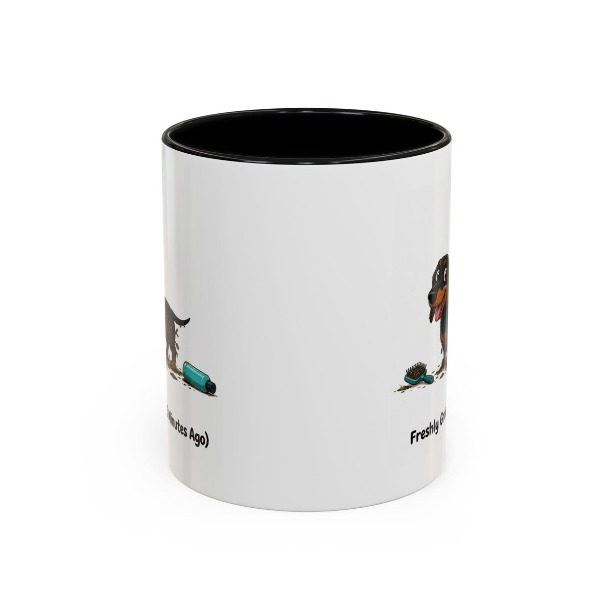 Freshly Groomed Mug - Mini Smooth Dachshund - Black & Tan