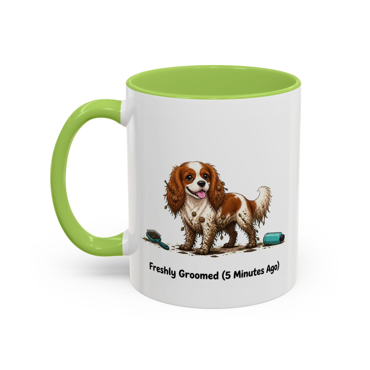 Freshly Groomed Mug - Cavalier King Charles Spaniel - Blenheim
