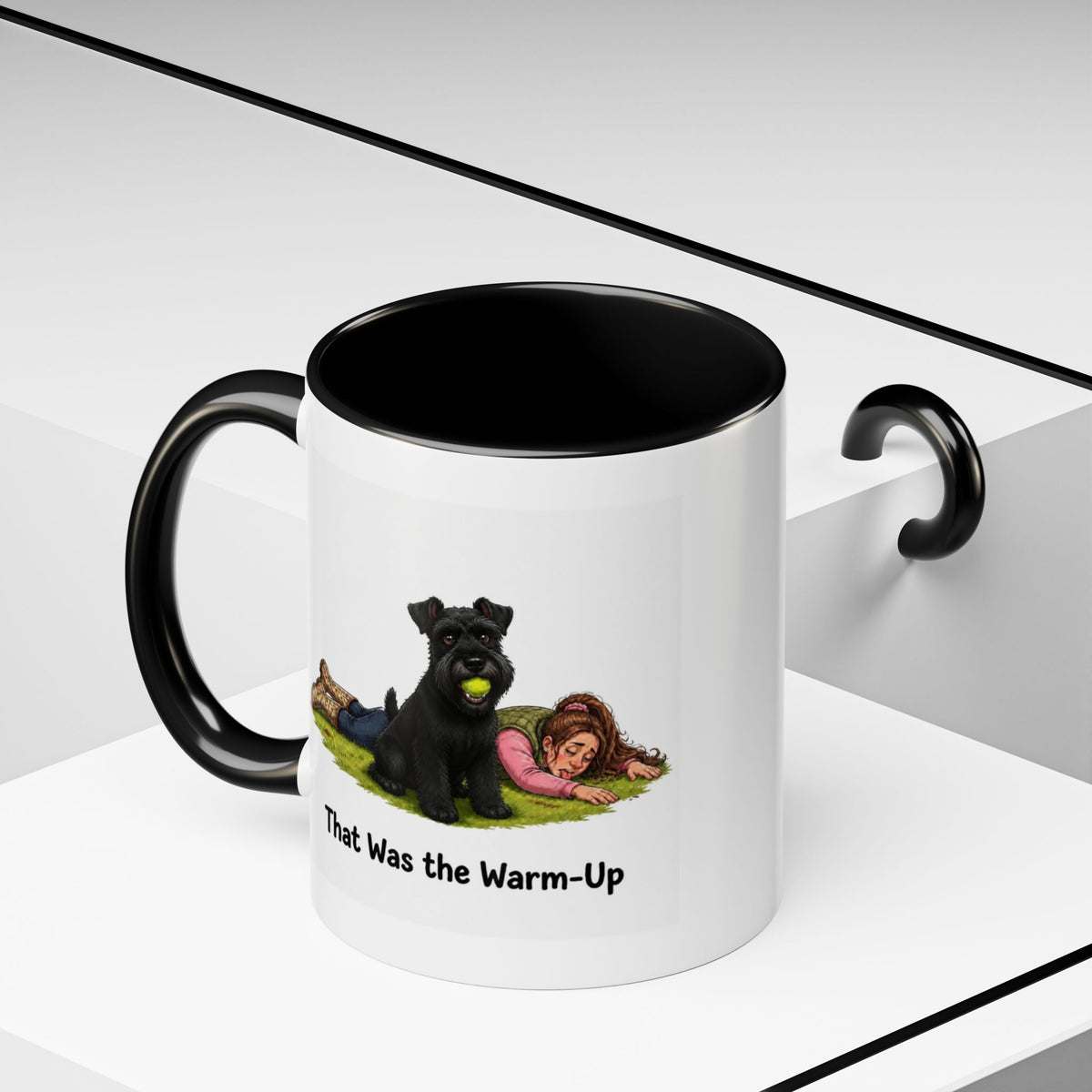 Warm-Up Mug - Miniature Schnauzer - Black - Woman