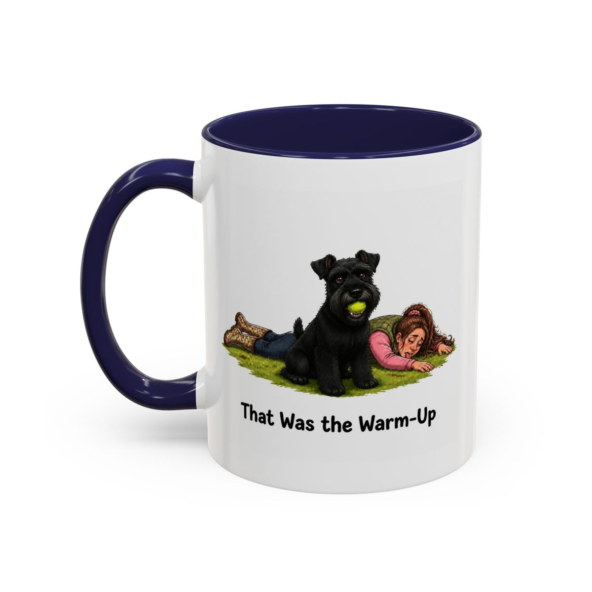 Warm-Up Mug - Miniature Schnauzer - Black - Woman