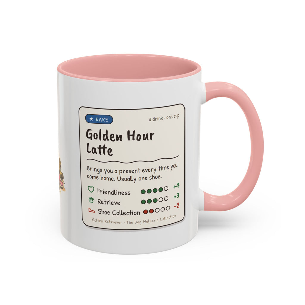 Funny golden retriever mug, dog with a stolen shoe – view 15