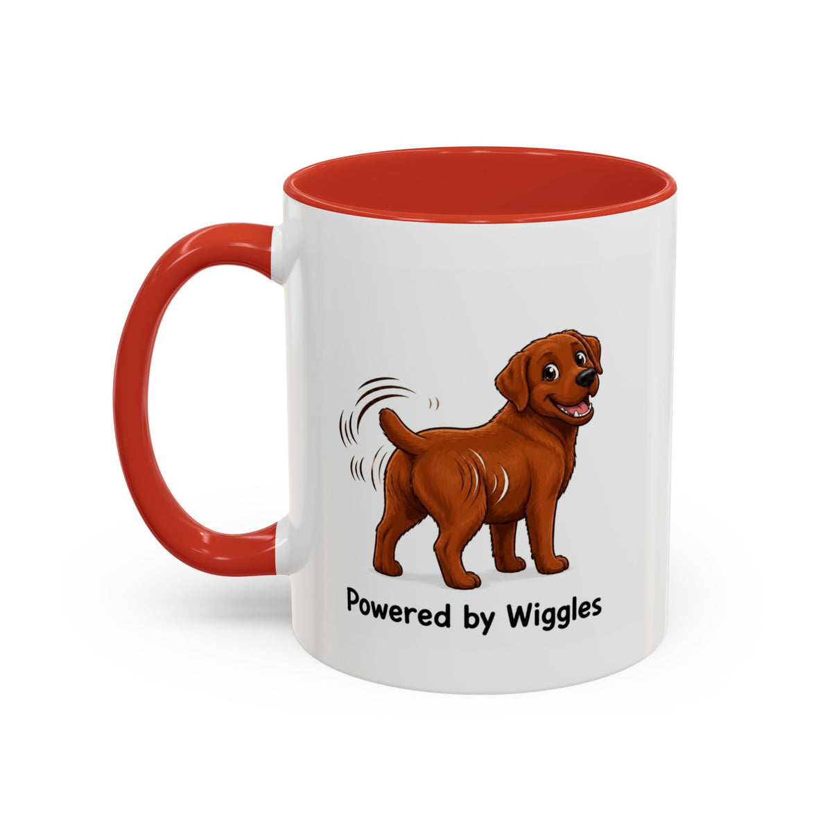 Powered by Wiggles Mug - Labrador - Fox Red