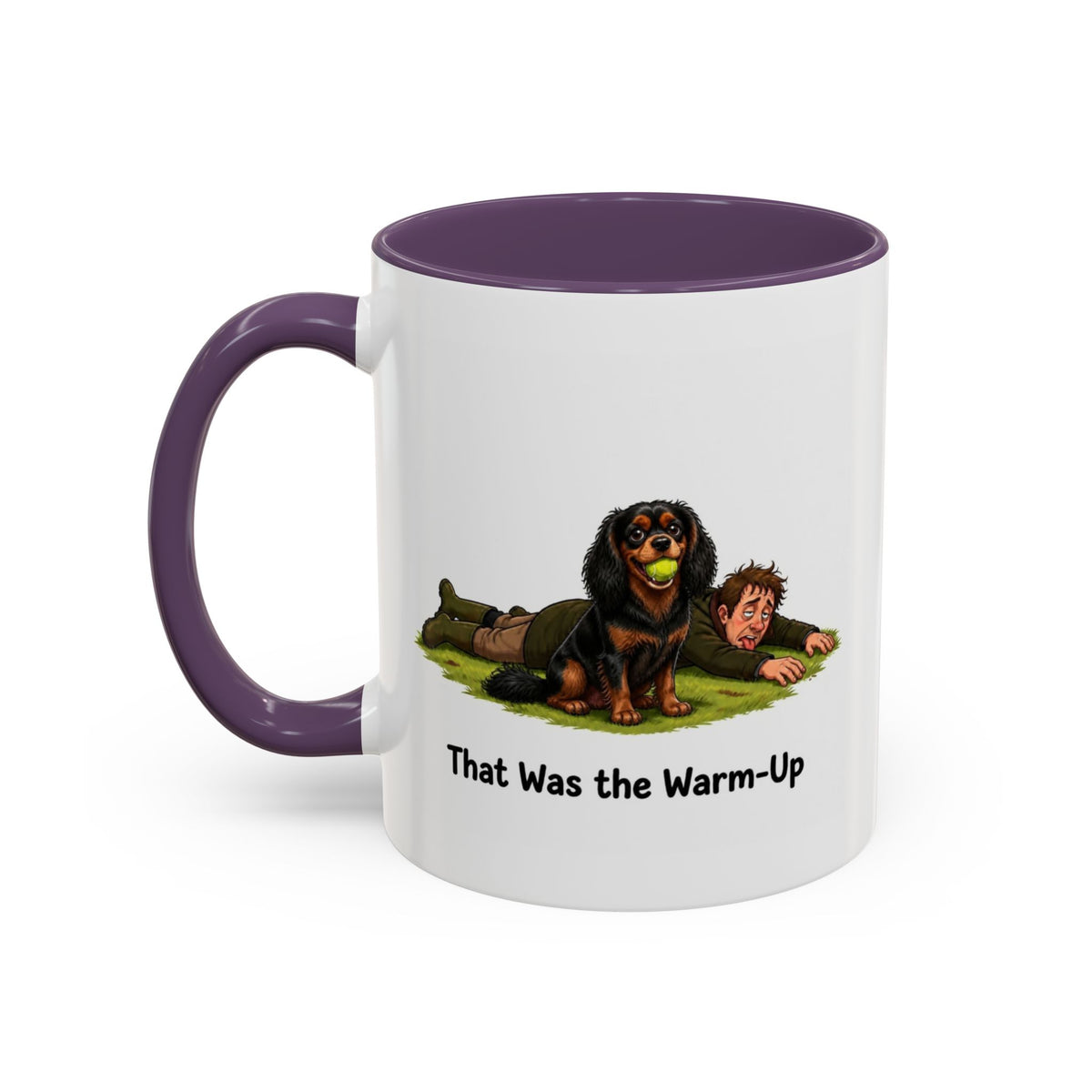 Warm-Up Mug - Cavalier King Charles Spaniel - Black & Tan - Man
