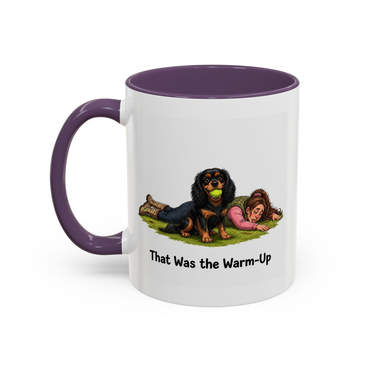 Warm-Up Mug - Cavalier King Charles Spaniel - Black & Tan - Woman